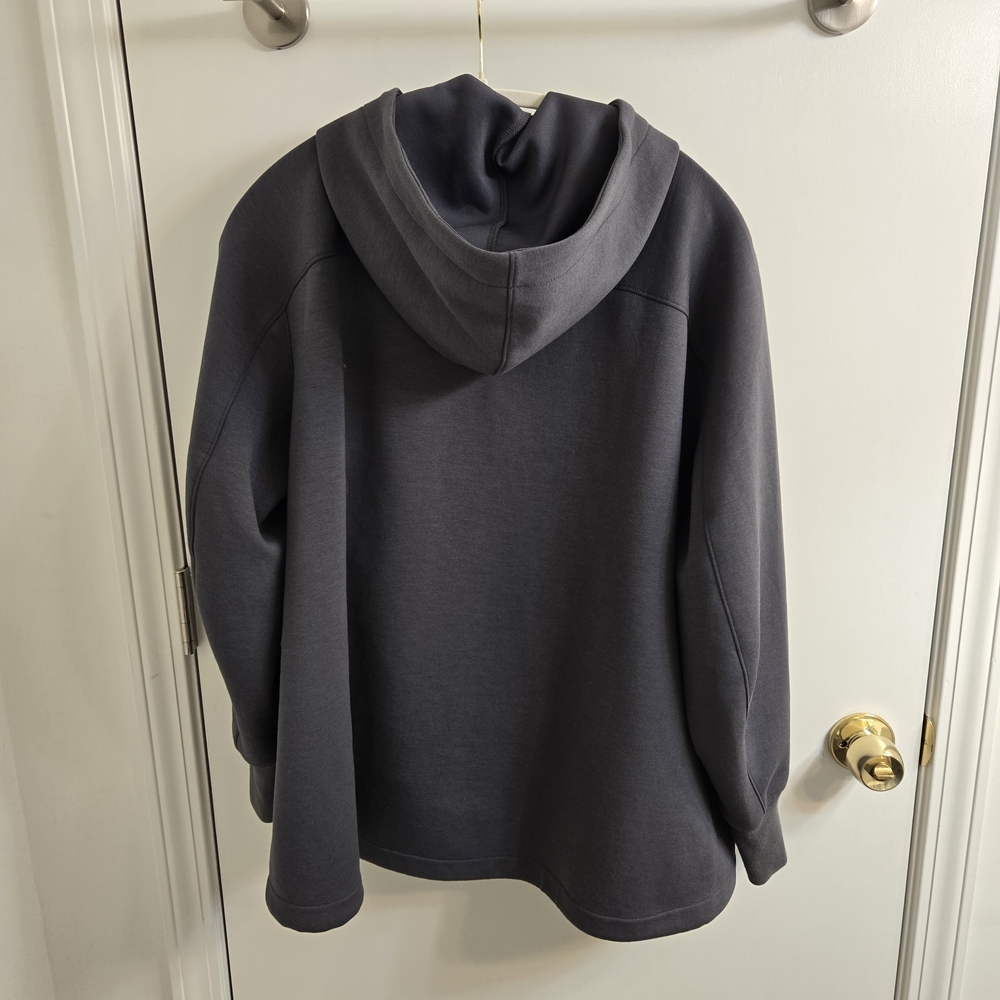 +J UNIQLO x Jil Sander Dry Sweat Full Zip-Up Hoodie, Size XL, Gray, Rare Item - Picture 4 of 15